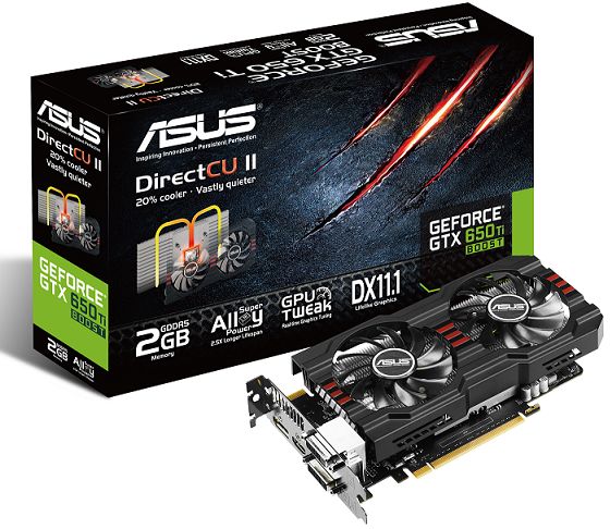 ASUS GeForce GTX 650 TI BOOST DirectCU II