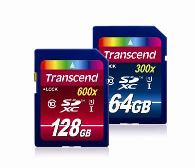Transcend SDXC UHS-I 128GB 600x oraz SDXC UHS-I 64GB 300x