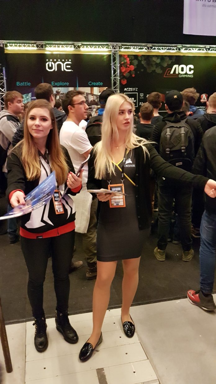 IEM Katowice 2018 - stoisko Corsair i AOC Gaming