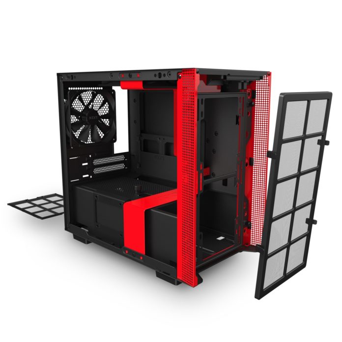 nzxt h210 black red 2