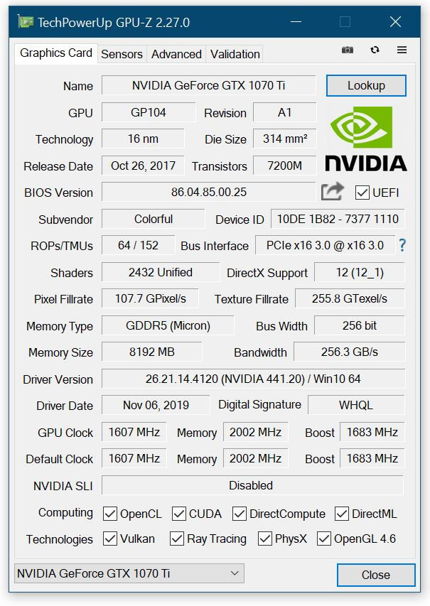 TechPowerUp GPU-Z 2.27.0