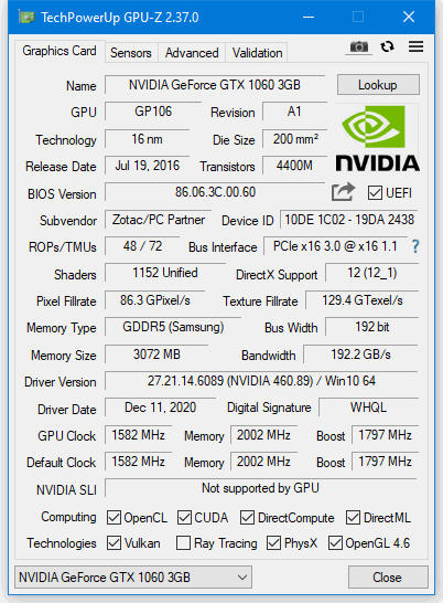 TechPowerUp GPU-Z 2.37.0