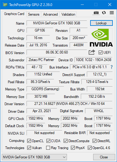 TechPowerUp GPU-Z 2.39.0