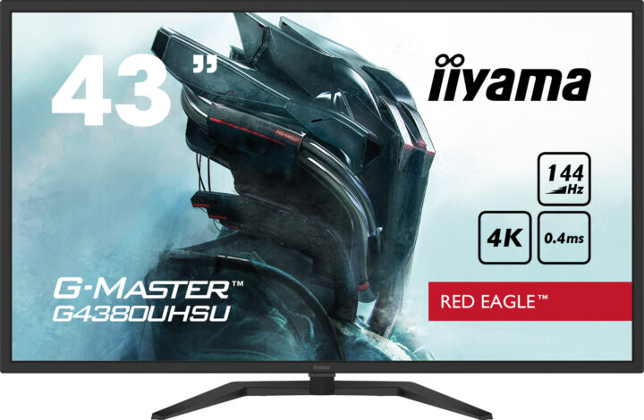 iiyama G-Master G4380UHSU-B1 Red Eagle - 43-calowy monitor 4K dla graczy ceniących szybkość i jakość 1