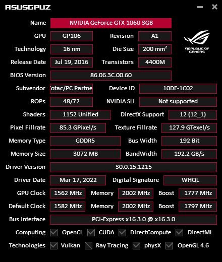 ASUS GPU Tweak III
