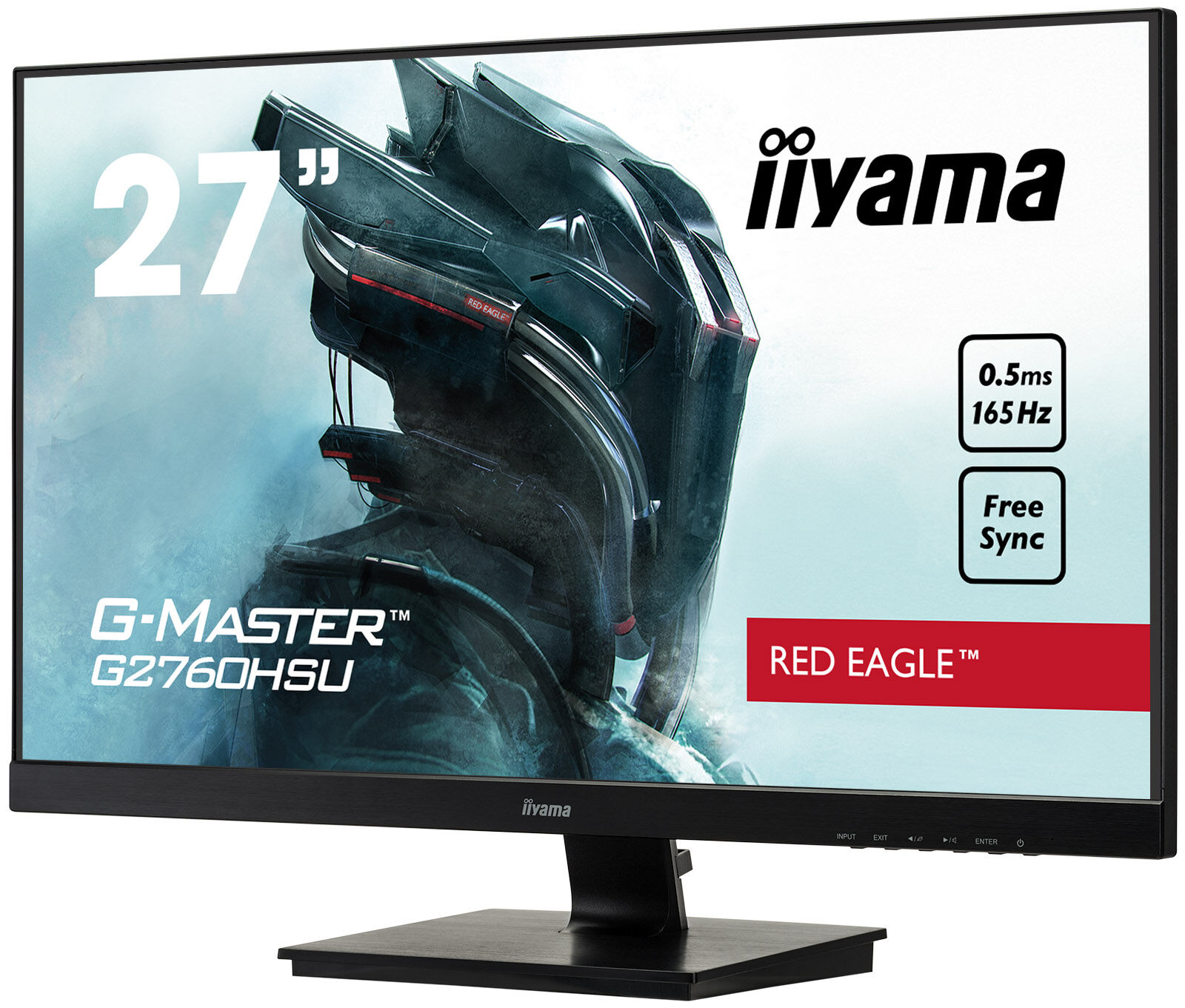 Monitor dla wymagających graczy - iiyama G-Master G2760HSU-B3 Red Eagle 1